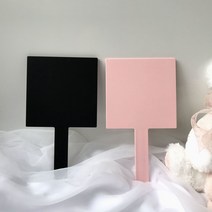심플 사각 손거울(large), 2 블랙