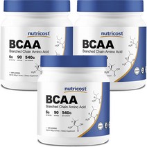 뉴트리코스트 BCAA 무맛, 540g, 3개