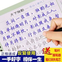 만년필 따라쓰기 정체의 글씨본 서첩 글씨를 연습 스티커 해서다 홈 하드 펜 고등학교 빅 여학생 스윗 2659386421, 당시 송사. 3붓대 30 펜 리필심 3쥐기 필기