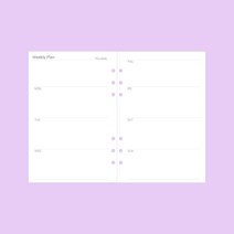 와우샵 DIY 캣츠 다이어리 커버 만년다이어리, 주간 계획 노트[45장]