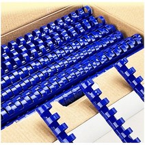 제본기 열제본기 스프링제본기 가정용제본기 100PCS 8mm PVC 바인딩 앞치마 21 반지 40 시트 A4 파일 빗 기, 01 8mm blue