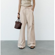 자라 ZARA 여자 와이드팬츠 카고팬츠 캐주얼 밴딩 04H0309