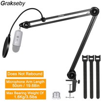 pantograph for 마이크 암 스탠드 헤비 듀티 서스펜션 가위 붐 마이크 홀더 with pop filter for blue Yeti bracket, 길이 50cm b