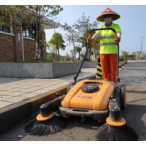 공장 바닥 청소기 무동력 지하주차장 피킹 스위퍼