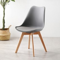 로얄다이아 에펠체어 큐브체어 에펠베이직체어 인테리어체어, 에펠체어 - 그레이