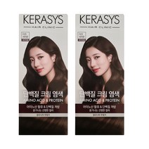 [후후맘] 케라시스 단백질 크림 염색 다크브라운 120g x 2개, 단품, 단품