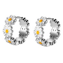 패션 hypoallergenic 데이지 귀걸이 보석 절묘한 Huggie Earrings Jewelry