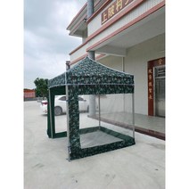 주차천막 야외용 접이식 이동식 자바라 좌판대 쉘터 행사 농막 차고지텐트 가제보 차고지 근로자쉼터 방풍비닐 64 사방에 텐트를 둘러싸고 야외에 노점을 차리고 야시장을 간이신축하여, 규격 없음, 2x2 굵게   3면 투명 위장