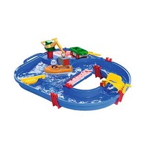 Aquaplay Waterway Toy for Kids 21pc Starter Set | Water Play Tables for Children | Container Boat A