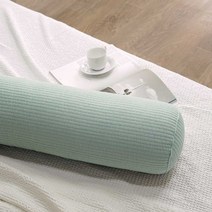 꿀잠 피그먼트 순면 바디필로우 소파쿠션 원형 롱쿠션 안고자는베개 애착베개, 바디필로우(솜포함), 크림베이지