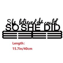 수납정리 정리함 홀더 봉투걸이 스탠드선반 축구 체조 스포츠 메달 걸이 그래서 그녀는 디스플레이 스틸 랙 후크 홈 오피스 장식 드롭, [08] SO SHE DID