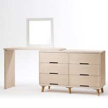 카리스 와이드 화장대풀세트, 화이트