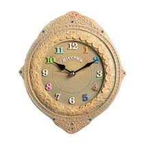 아트클락 아테네 황토자기 인테리어벽시계 그린 국내산, 단품