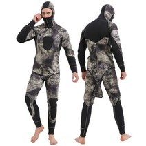 남성용 다이빙 스쿠버 잠수복 서핑 슈프 5MM 2XL 3XL, M1050 잠수복 (두께 5MM)_2XL