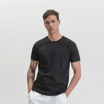 21SS[지아니루포]GL1079F 프리미엄코튼 워시드 반팔티 (BK)