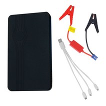 자동차 점프 스타터 20000mAh 배터리 보조베터리 12V 600A 비상 부스터 시작 장치 w/손전등 USB 포트 2.0L 가솔린, [02] Black