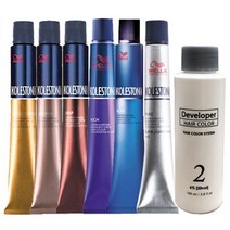 웰라 콜레스톤 퍼펙트 염색약 80g+산화제+염색비닐+장갑, 웰라/리치(새치커버)-88/73 골드브라운