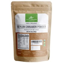 미국직구 스리랑카 USDA 인증 농장의 자연유래 실론 계피 파우더 프리미엄 특별 등급 8.8온스 (250g), 수량, 상세참조