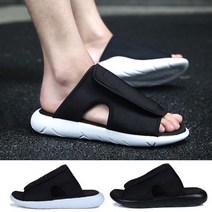 남성용디자인슬리퍼검정트렌드코 슬리퍼 검정 털슬리퍼 트렌드 디자인 신 시원한 여름 남성용 코디 9W9038BB