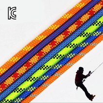 KC인증 자일 11mm 27kN M단위판매 암벽 클라이밍 등반 스태틱 로프 다용도 초강력 등산용 밧줄 rope, 카키