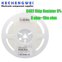 풀릴 0402 smd 칩 저항기 0R-10M 1/16W 5% 4.7R 39R 360R 3K9 36K 0R 1K 100K 10000 개, 152 1.8M