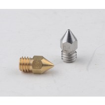 !2 개/로트 프린터 부품 Zortrax M200 용 황동 스테인레스 스틸 노즐 1.75mm 필라멘트 핫 엔드 키트, 05 1.75MM-0.4MM(SS)