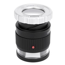 30 배율 원통형 스케일 광학 유리 렌즈 골동품 측정을위한 LED 조명 UV 램프를 갖춘 확대기 포커스, 검은색