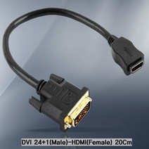 HDMI F to DVI M 젠더 20cm, 본상품선택