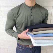 위드제스트 머슬핏 헨리넥 긴팔 어깨넓어보이는 몸좋아보이는 옷