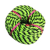 PP로프 두께 8mm 형광 로프 공사장 주차장 안전 표시 유도 110m