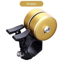 자전거벨자전거 벨 더블 클릭 사운드 울림 방지 야외 보호 벨 링 액세서리 알람 MTB 핸들 바, 02 Golden