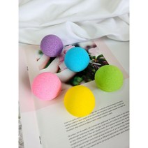 [꽃큰자연비누]-천연비누- 버블무지개볼(거품입욕제), 보라(개별포장)