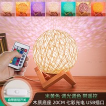 밝은방 모델하우스 무드등 LED 소파 북유럽.미니멀 침실 독서 헤드램프 피아노 책상, 원목 20cm [선녀황] [리모컨 조광] [칠색조색]