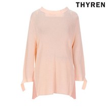 티렌 플리츠 배색 니트 L192PWK302