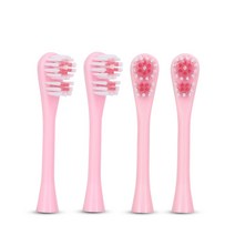 Azdent 핫 양면 어린이 전기 칫솔 만화 패턴 치아 브러쉬 머리 2 pcs 교체 머리와 아이들을위한, (366)4 toothbrush heads