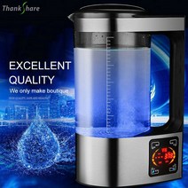 휴대용 탄산 수 제조기 키트 수소 생성기 2L 전기 수소 풍부한 물 주전자 Ionizer 기계 필터 음료 가정용 생 100V-240V, 220-240V, EU