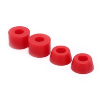 4X 스케이트 보드 부싱 트럭 휠 액슬 스쿠터 PU 쿠션 롱 충격 방지 액세서리, 02 red, 02 red