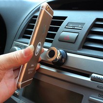 아이디오 미니 부착식 자동차 거치대 핸드폰 전화기 다용도 홀더 차량 용품 차 car 간편 전화 회전 360도, 검정 미니형