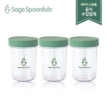 [세이지 스푼풀] [세이지스푼풀]NEW 유리 240ml 3P/유리 이유식용기/이유식식기/이, 선택:NEW 유리 240ml 3P