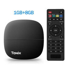 Tanix A3 4K HD 스마트 TV 박스 안드로이드 10.0 Allwinner H313 H.265 RAM 1G ROM 8G 2.4G 와이파이, 01 1G 8G_04 Au 플러그