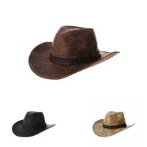 인디아나 존스 카우보이 인조가죽 모자 6200ea