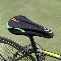 자전거 MTB 안장 커버 쿠션 패드 젤 5층으로 부드러움, 새벽별 쿠팡 ks37안장커버-블루
