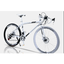 트랙 로드 마스터 초경량 솔리드 자전거 경주 싸이클, 흰색 흑백 24단 60 나이프