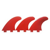 서핑보드 포일보드 워터슬라이드 윈드서핑 서핑 보드 핀 추진기 플라스틱 트라이 핀 서핑 핀 패들 보드 안정기 나일론 서핑 핀, 레드 엠