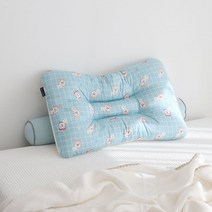 피넛버터젤리 헤브 빨아쓰는 주니어 기능성 낮은 경추베개 54x35, 화이트