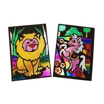 연아트 집콕놀이 포일아트 10종 5개 만들기 스티커 호일 매직 홀로그램, 10_포일아트_부엉이