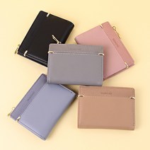 보슈 여성 학생 배색 파스텔 동전지갑 카드지갑 반지갑