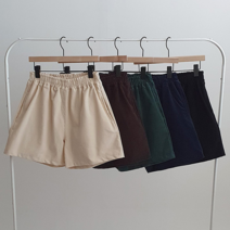 여성 코디만능 코듀로이 컴포트 밴딩 골덴 반바지 국내제작