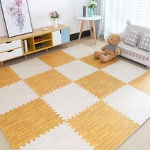 층간소음방지매트 거실 놀이방 유아 베란다 셀프시공 퍼즐매트, 16장, 그레이