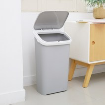 허브 원터치 다용도 휴지통 20L, 그레이, 1개